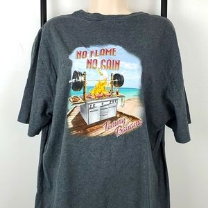 Tommy Bahama No Flame No Gain Graphic T Shirt Gray L
